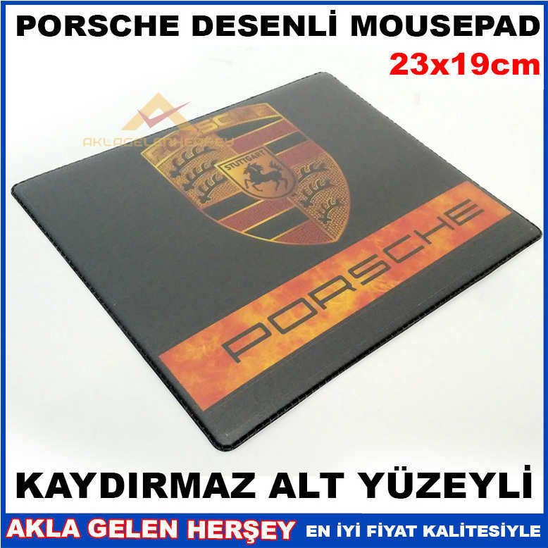 KAYMAZ ALT YÜZEYLİ PORSCHE DESENLİ MOUSE PAD