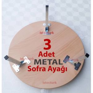 Yemek Yufka Ahşap Yer Sofrası için 3 adet Katlanır Metal Ayaktır Sofra Ayağı