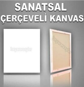 50x35cm Boş Ressam Tuali Ahşap Çerçeveli Hazır Resim Tuvali Öğrencilere ve Ressamlar için Hazır Tual