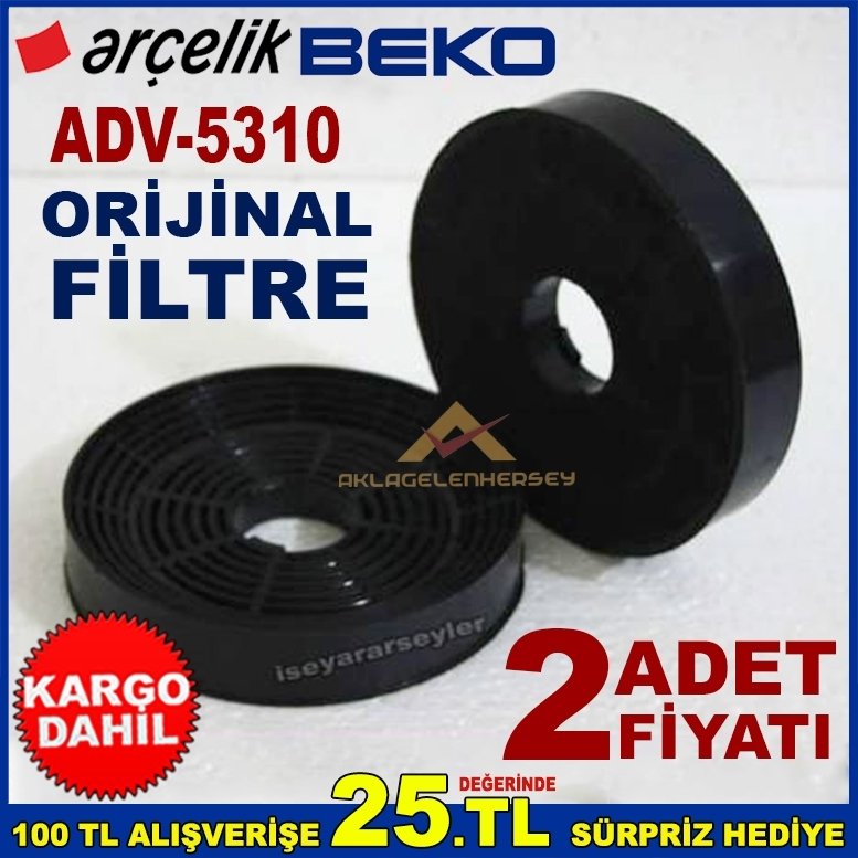 ARÇELİK BEKO ADV 5310 ANKASTRE DAVLUMBAZ FİLTRESİ ASPİRATÖR
