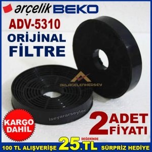 ARÇELİK BEKO ADV 5310 ANKASTRE DAVLUMBAZ FİLTRESİ ASPİRATÖR