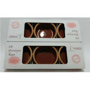 TOPRAK GÜVEÇ KASESİ 12 adet FIRIN SÜTLAÇ KASESİ