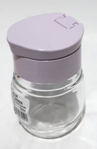 2 Adet 7x5x5cm Boyutlarında Cam ve Kapaklı Tuzluk ve Karabiberlik