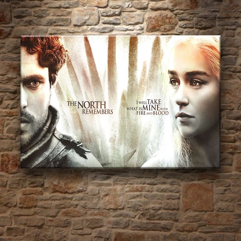 G.of.T.- KUZEY VE GÜNEY 7 değişen ölçü ORİJİNAL KANVAS TABLO
