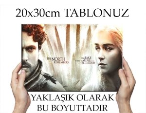 G.of.T.- KUZEY VE GÜNEY 7 değişen ölçü ORİJİNAL KANVAS TABLO