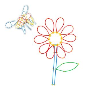 Özel Kutulu Eğlenceli Bambu Çubuklar 300 Parça Hayal Gücü Refleks Geliştirici Yapı Çubuğu Legoları