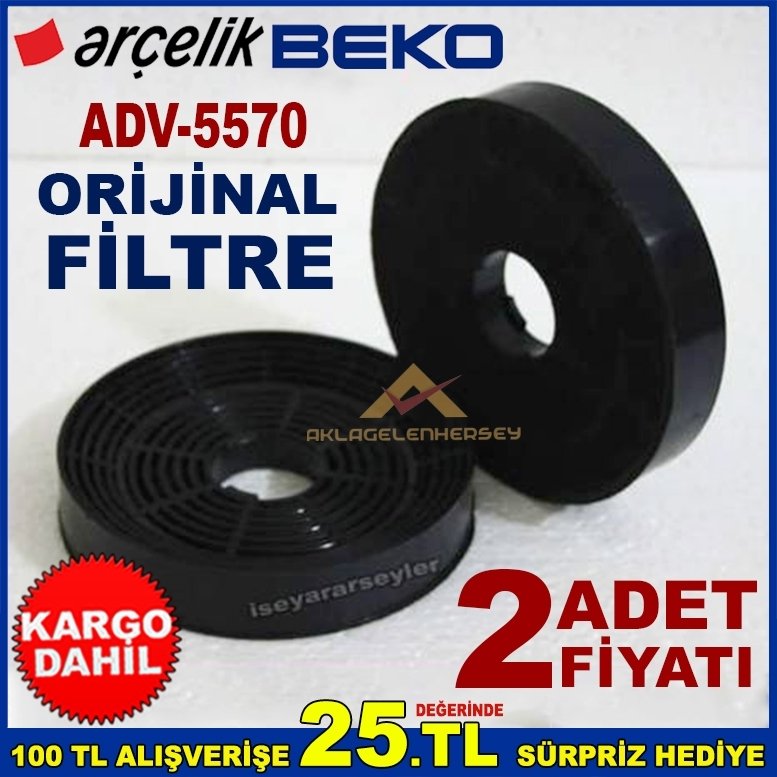 ARÇELİK BEKO ADV 5570 ANKASTRE DAVLUMBAZ FİLTRESİ ASPİRATÖR