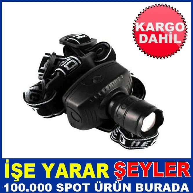 LED'Lİ PROFESYONELŞARJLI KAFA FENERİ KD