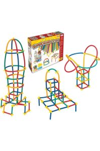 Özel Kutulu Süper Bambu 300 Parça Kırılmayan Eğitici Oyun Çubukları Çocukların Yaratıcılığına Katkı