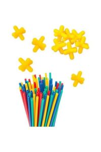 Özel Kutulu Süper Bambu 300 Parça Kırılmayan Eğitici Oyun Çubukları Çocukların Yaratıcılığına Katkı