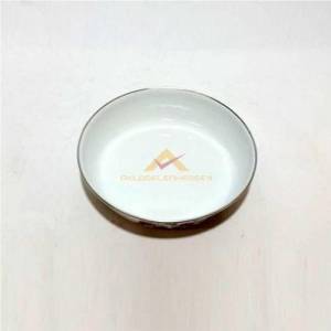 DIŞ YÜZEYİ ÇİÇEK DESENLİ EMAYE MUHALLEBİ TABAĞI NOSTALJİK 18cm RETRO EMAYE TABAK 1.KALİTE SIFIR ÜRÜN