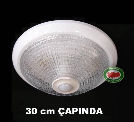 360°SENSÖRLÜ TAVAN ARMATÜRÜ 30cm ÇAPLI,2x40 WATT