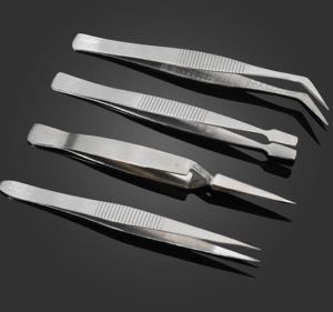 4'LÜ Tamir cımbızı elektronik tamiratı mücevherat montaj cımbız seti,profesyonel bir set değildir