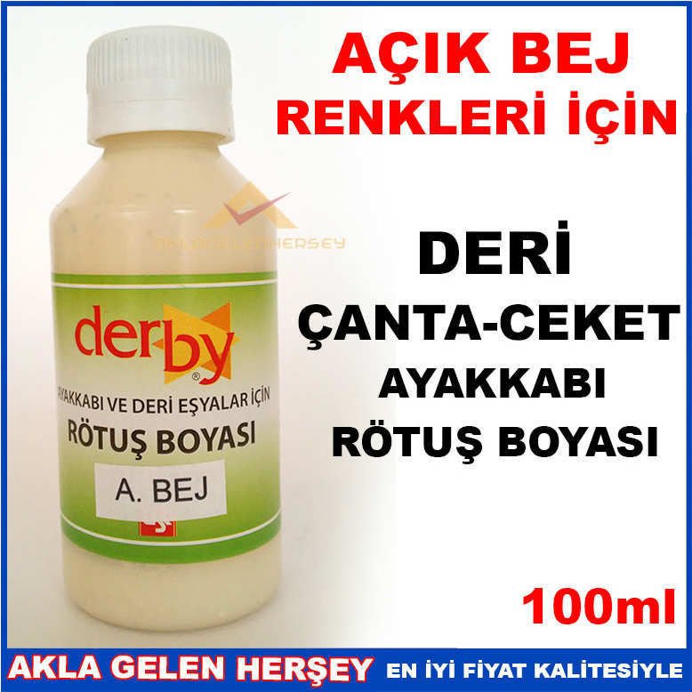 AÇIK BEJ DERİ ÇANTA CEKET AYAKKABI RÖTUŞ BOYASI