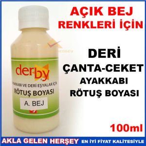 AÇIK BEJ DERİ ÇANTA CEKET AYAKKABI RÖTUŞ BOYASI