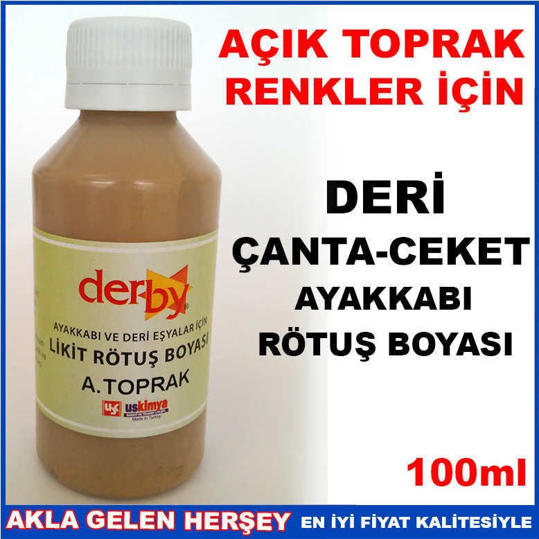 AÇIK TOPRAK DERİ ÇANTA CEKET AYAKKABI RÖTUŞ BOYA