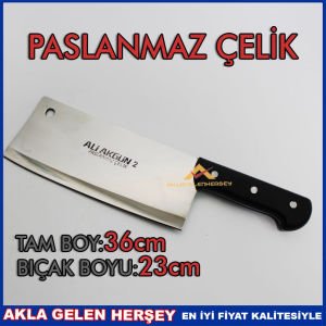 ALİ AKGÜN 36cm PASLANMAZ ÇELİK KASAP SATIRI 