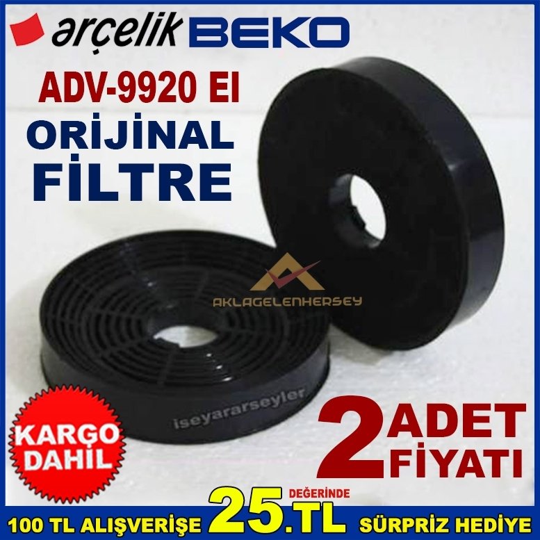 ARÇELİK BEKO ADV 9920 EI ANKASTRE DAVLUMBAZ FİLTRESİ ASPİRATÖR