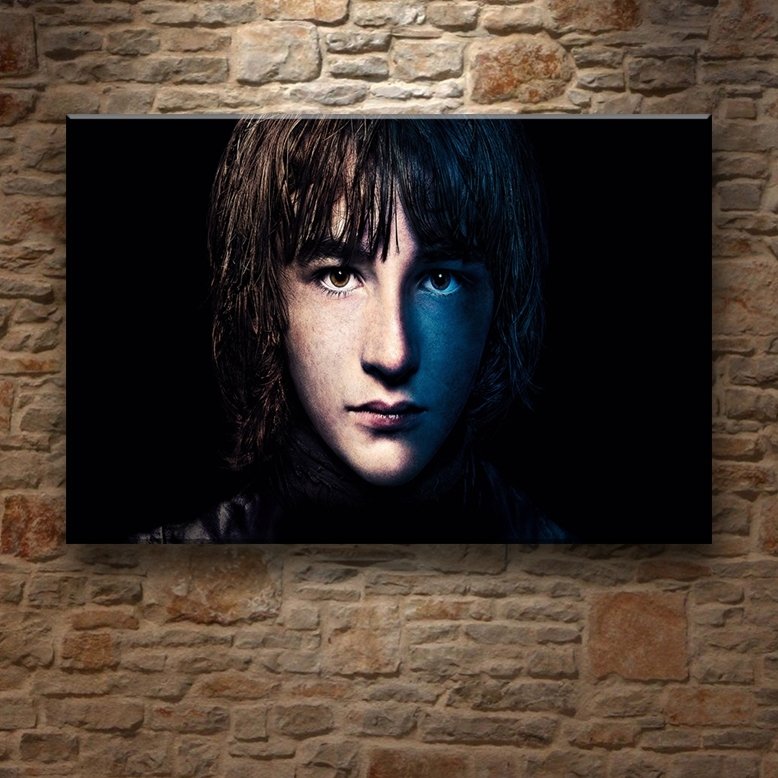 G.of.T.- BRAN STARK 7 değişen ölçü ORİJİNAL KANVAS TABLO