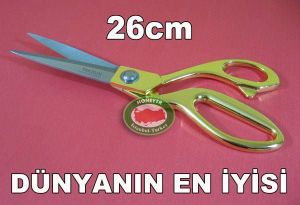 TAKSUN SARI SAPLI PROFESYONEL TERZİ MAKASI 26cm