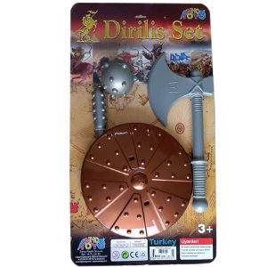 Diriliş Ertuğrul Gürz, Kalkan, Balta Oyuncak Seti - Kayı Boyu İmzalı 1. Kalite Özel Seri