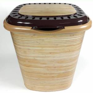 TİKA DESENLE KİRLİ SEPETİ BANYO 50x35x42 60 LT SAĞLAM YAPI VE ŞIK TASARIM GENİŞ HAZNELİ