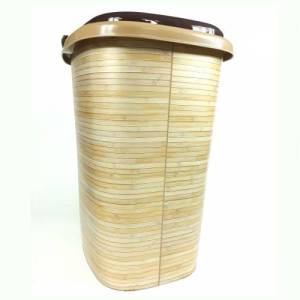 TİKA DESENLE KİRLİ SEPETİ BANYO 50x35x42 60 LT SAĞLAM YAPI VE ŞIK TASARIM GENİŞ HAZNELİ