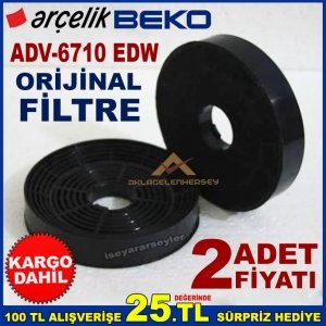 ARÇELİK BEKO ADV 6710 EDW ANKASTRE DAVLUMBAZ FİLTRESİ ASPİRATÖR