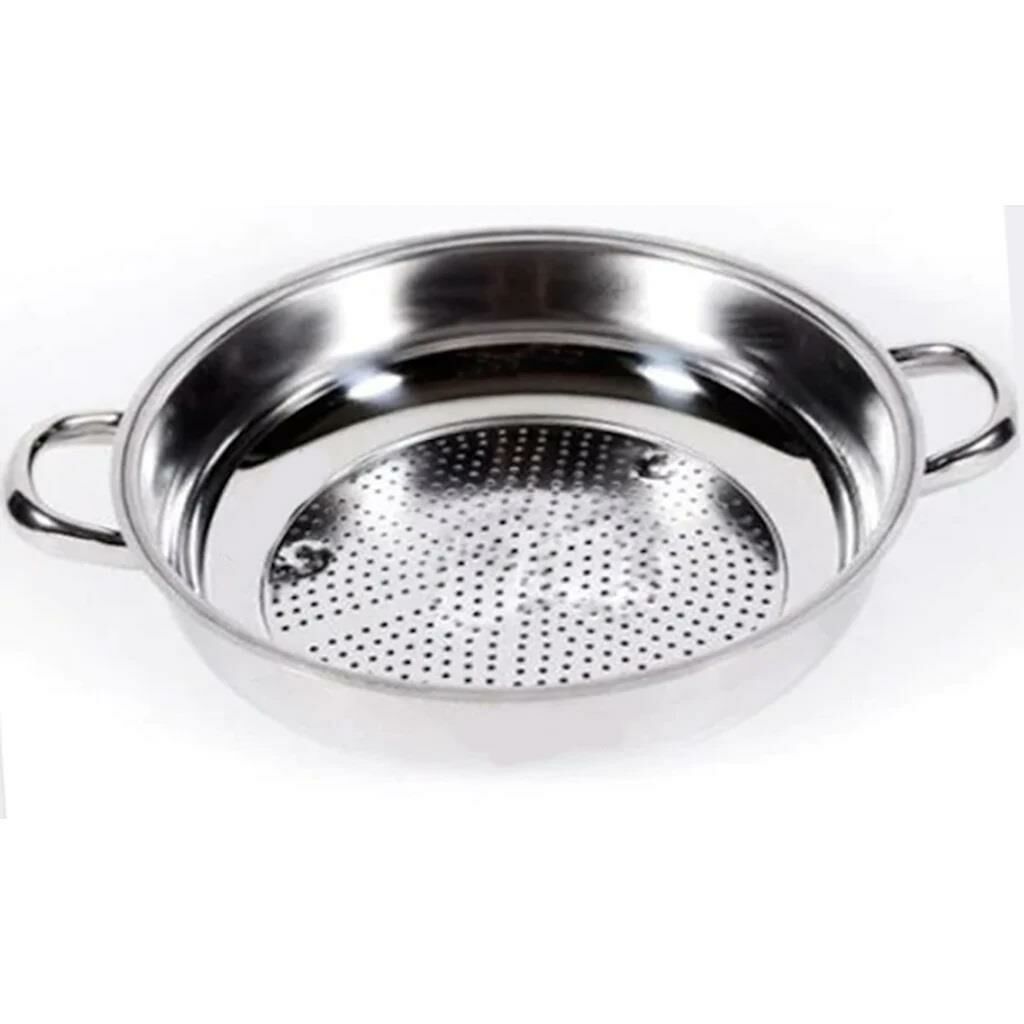 Paslanmaz Çelik Süzgeç 8.5cm Derin Kulplu Kevgir Makarna Süzgec