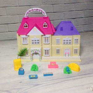 My Happy House - 11 parçadan Oluşan Mini Çocuk Evi Seti 1.Kalite Oyuncak Ev