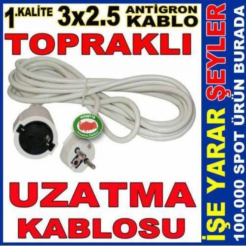 3x2.5 Tse Garantili Topraklı Uzatma Kablosu 30mk