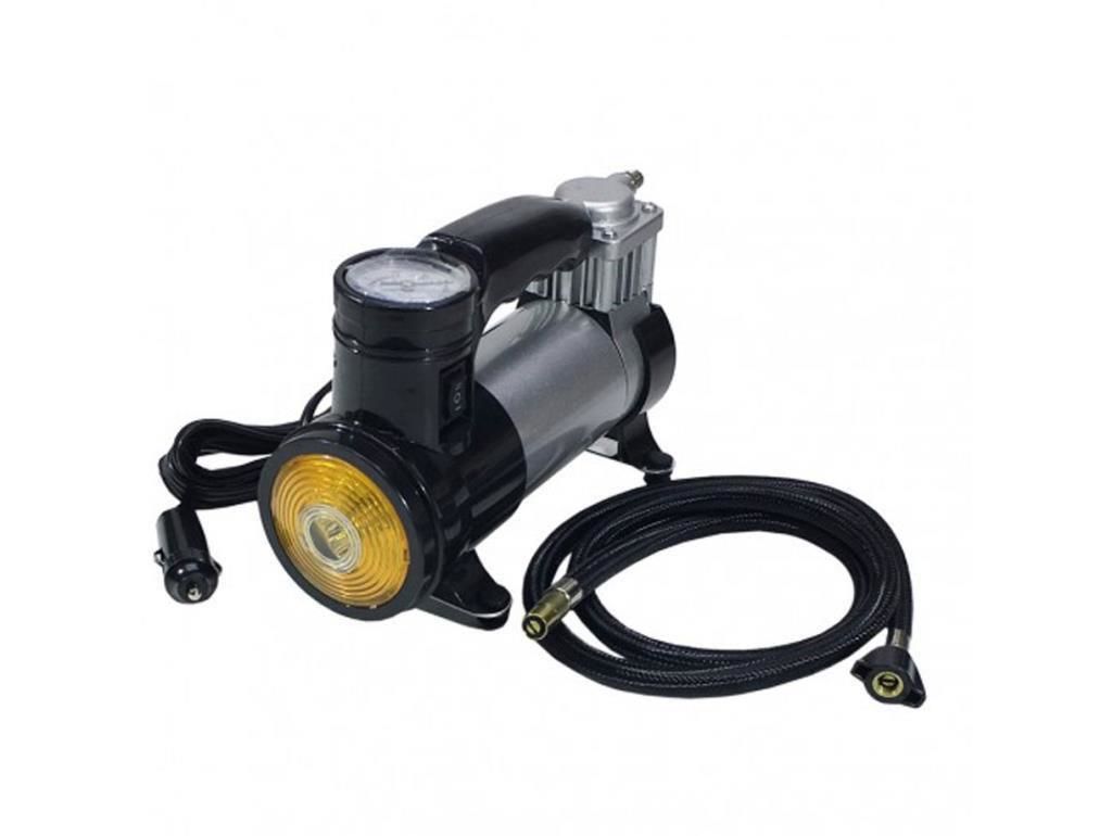 Carub Işıklı Çelik 12 Volt Siyah çok amaçlı Hava Kompresörü