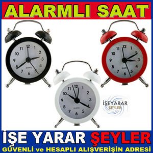 ALARMLI METAL MİNİ MASA SAATİ MİNİ ÇALAR SAAT