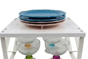 Pratik Montajlı Dolap İçi Raf Sistemi Tezgah Üstü 2 Katlı Metal Raf Düzenleyici