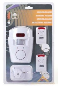 Çift Uzaktan Kumandalı Kablosuz Ev İşyeri Güvenlik Alarm Set Yüksek Siren Ses Pratik Montaj Güvenlik