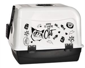 Maxi Kürekli İki Fonksiyonlu Kırılmaz Kapaklı Kapalı Kedi Tuvaleti WC Geniş Özel Karbon Filtreli