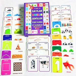 Renk,Sayı,Şekil,İlişki Kurma,Zıt Kavram Eğitimli 5 Süper Set - Çocukların Zeka Gelişimine Yardımcı