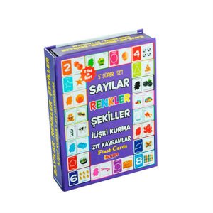Renk,Sayı,Şekil,İlişki Kurma,Zıt Kavram Eğitimli 5 Süper Set - Çocukların Zeka Gelişimine Yardımcı