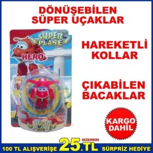 SÜPER UÇAKLAR HARİKA KANATLAR OYUNCAK UÇAK KRMZ