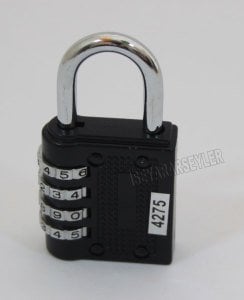 4 Haneli Şifreli Çelik Asma Çanta Bavul Kilidi