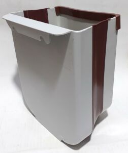 Katlanabilir Dolaba Asılabilir Mutfak Banyo İçin Gri Çöp Kovası