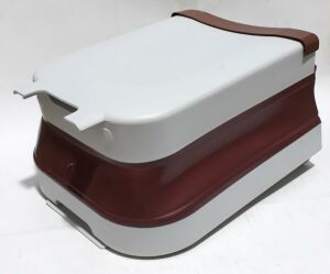 Katlanabilir Dolaba Asılabilir Mutfak Banyo İçin Gri Çöp Kovası