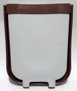 Katlanabilir Dolaba Asılabilir Mutfak Banyo İçin Gri Çöp Kovası