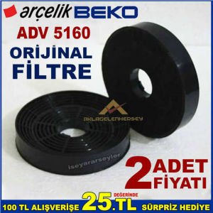 ADV 5160 ANKASTRE DAVLUMBAZ FİLTRESİ 5160 ASPİRATÖR KARBON FİLTRE