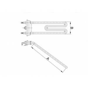1950W Çamaşır Makinesi Rezistansı 220V 170x62mm Yerli Üretim 