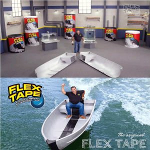 Flex Tape Su Sızdırmaz Bant Yama Bandı Kauçuk Astarlı Suya Dayanıklı Delik Akıntı Sızıntı Tamir Seti