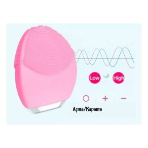 Forever Slikon Pembe Renk 8x8x3,5cm Cilt Temizleme ve Masaj Aleti Sağlığa Zararsız Maddeden Üretim