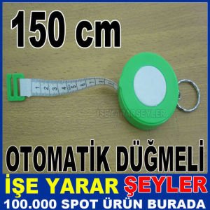 150 cm OTOMATİK DÜĞMELİ MEZURA ŞERİT METRE