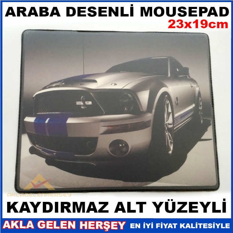 KAYMAZ ALT YÜZEYLİ ARABA DESENLİ MOUSE PAD NO5