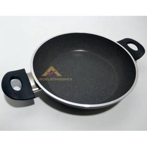 Ezme Alüminyum Granit Döküm Çift Kulp Tava 22cm